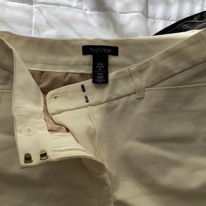 White pants from White House Black Market size 0